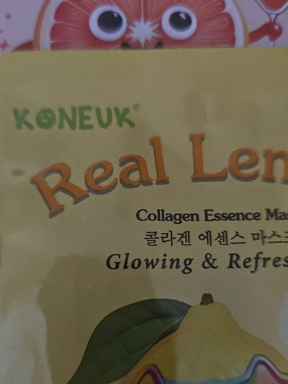 Real Lemon Brightening Sheet Mask – Yellow